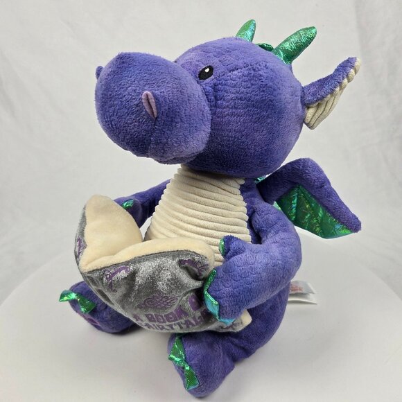 12” Cuddle Barn Duncan The Storytelling Dragon Talking Plush-Reads 5 Fairy Tales - Picture 1 of 8